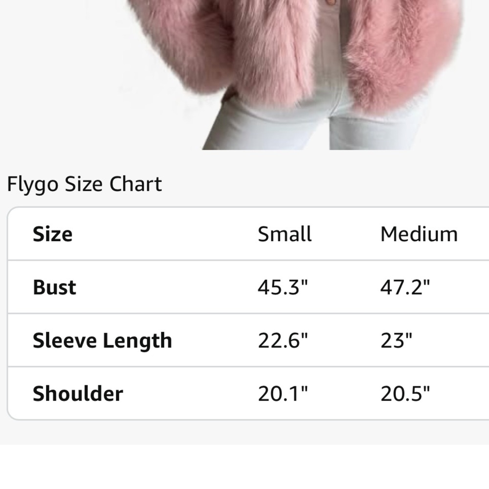 Elegant Pink Faux Fur Jacket - Picture 7 of 7